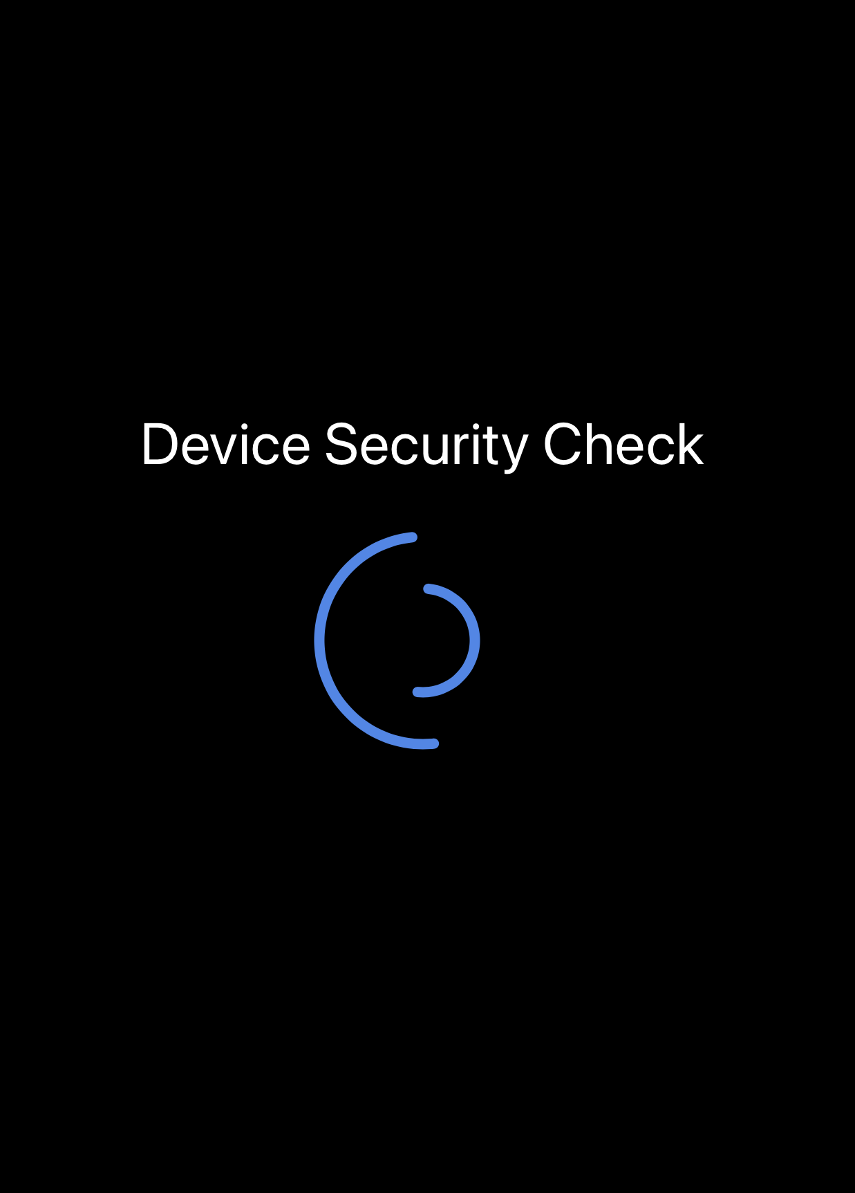 Device security check